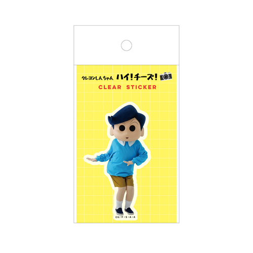 クレヨンしんちゃん クリアステッカー ハイ！チーズ！ 風間くん